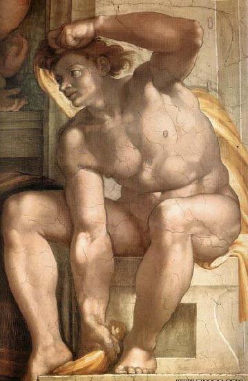 Michelangelo Buonarroti Ignudo oil painting image